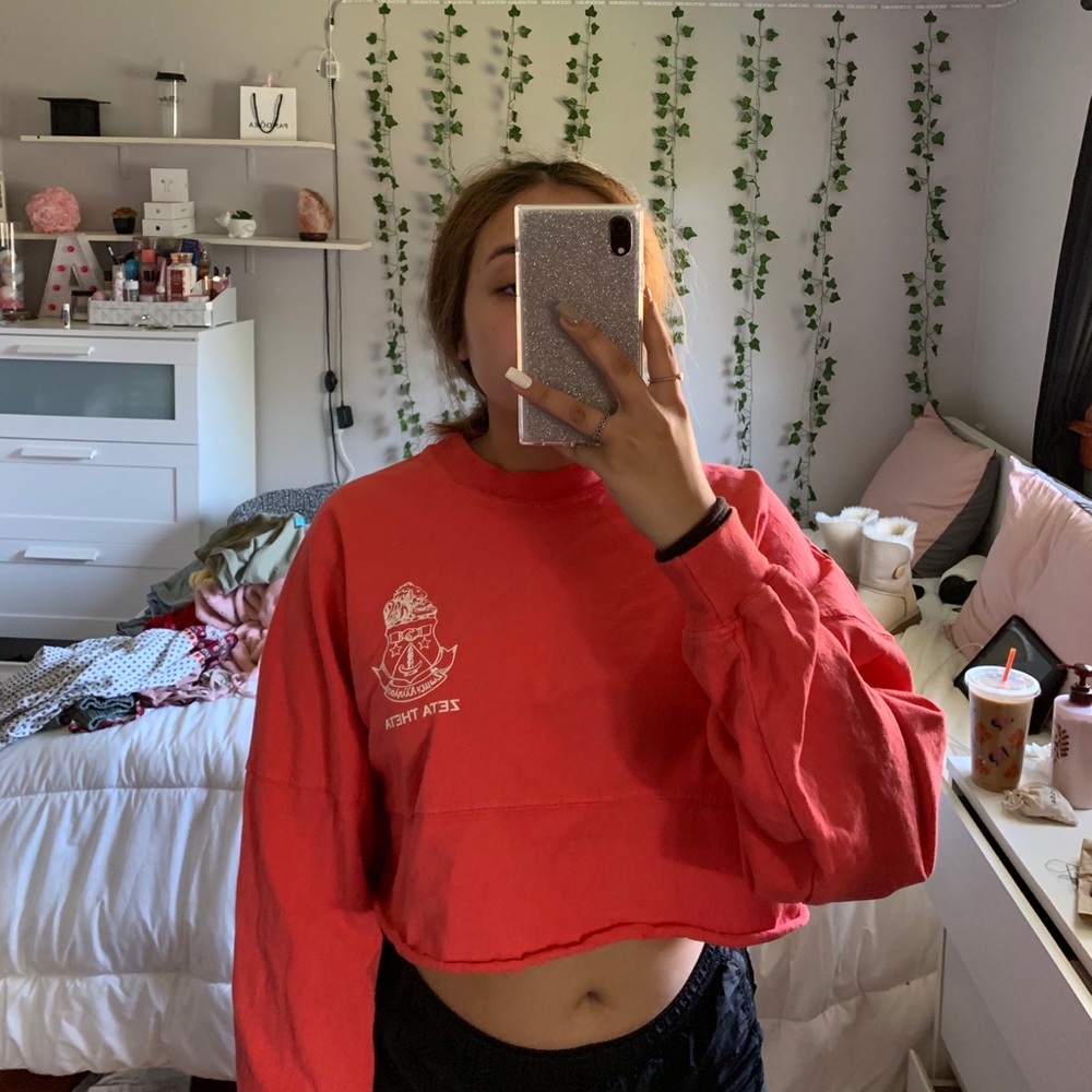 Cropped sorority long sleeve